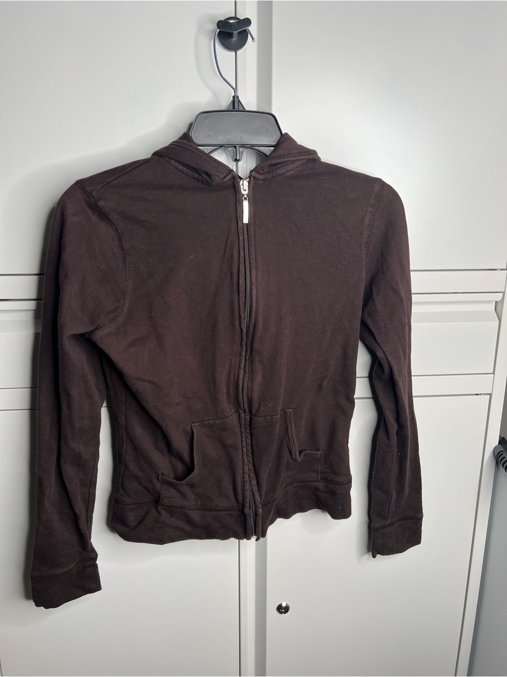 ☀️ Brown Zip-Up Hooded Sweatshirt